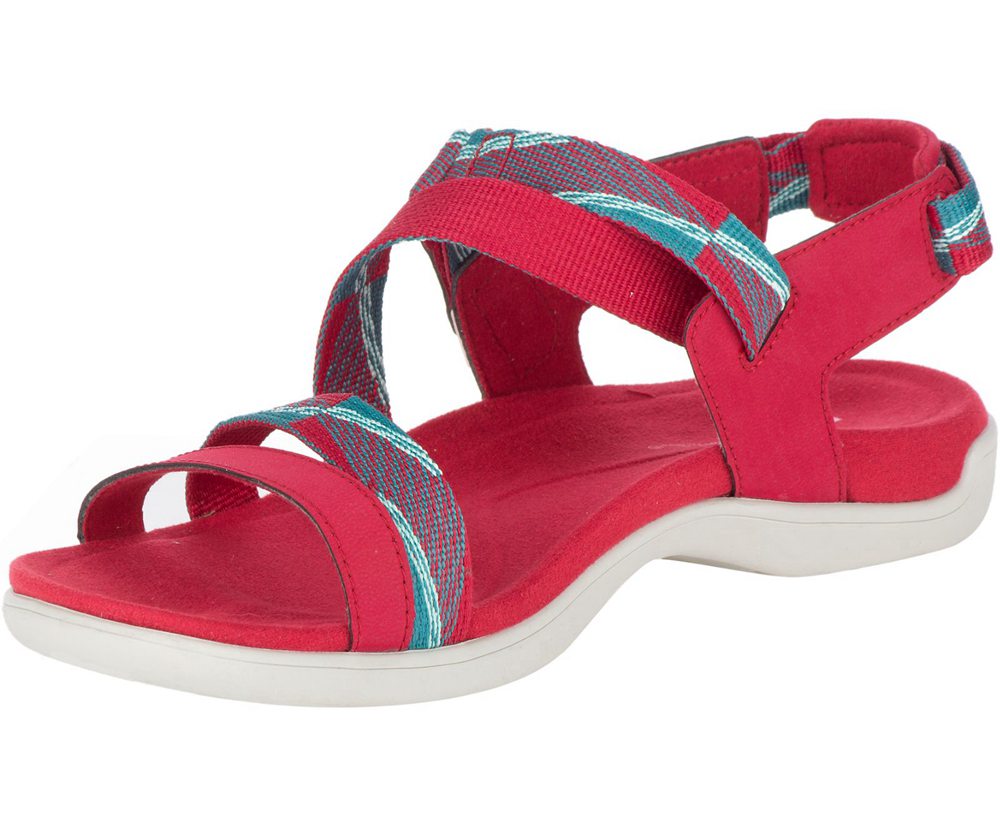 Merrell Sandals Red - District Mendi Backstrap - Womens 94VWXPRUY